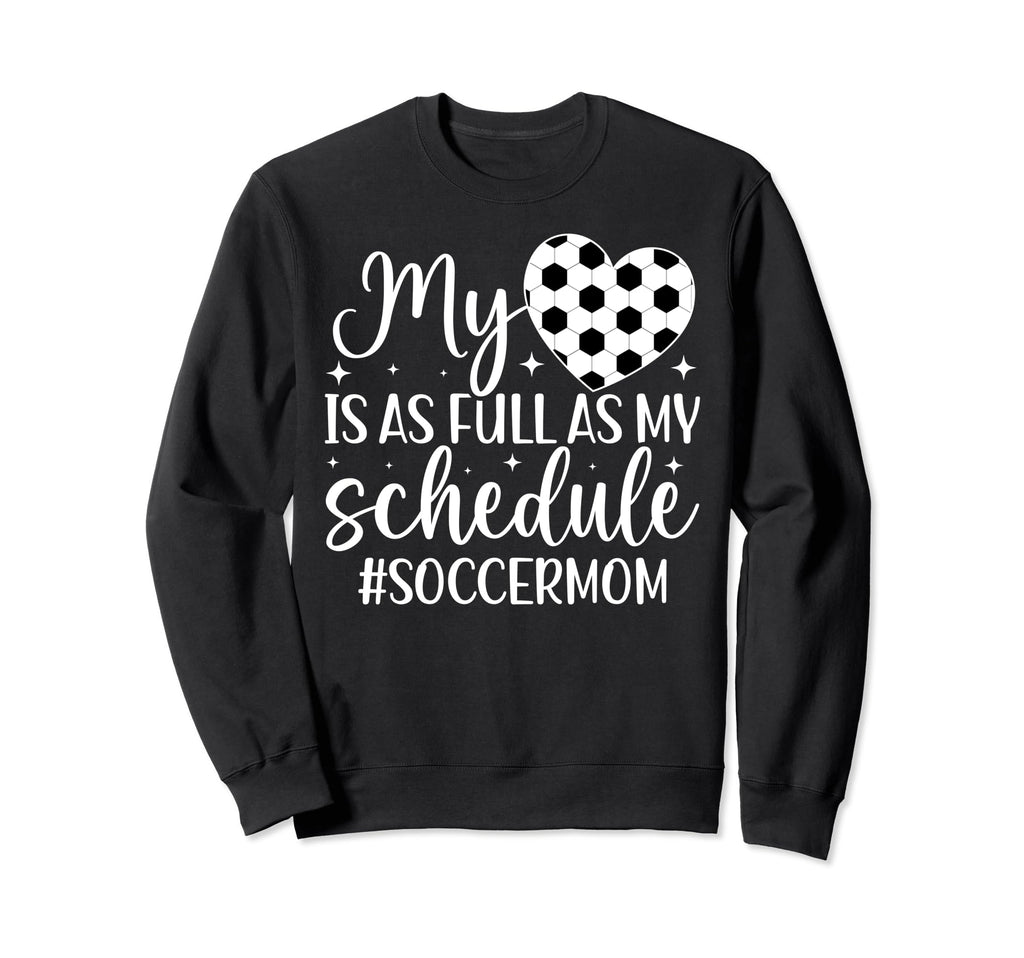 My Heart Soccer Mom Soccer Player Mama Sweatshirt - Trendy Graphic Unisex - T-Shirt, Sweatshirt, Hoodie