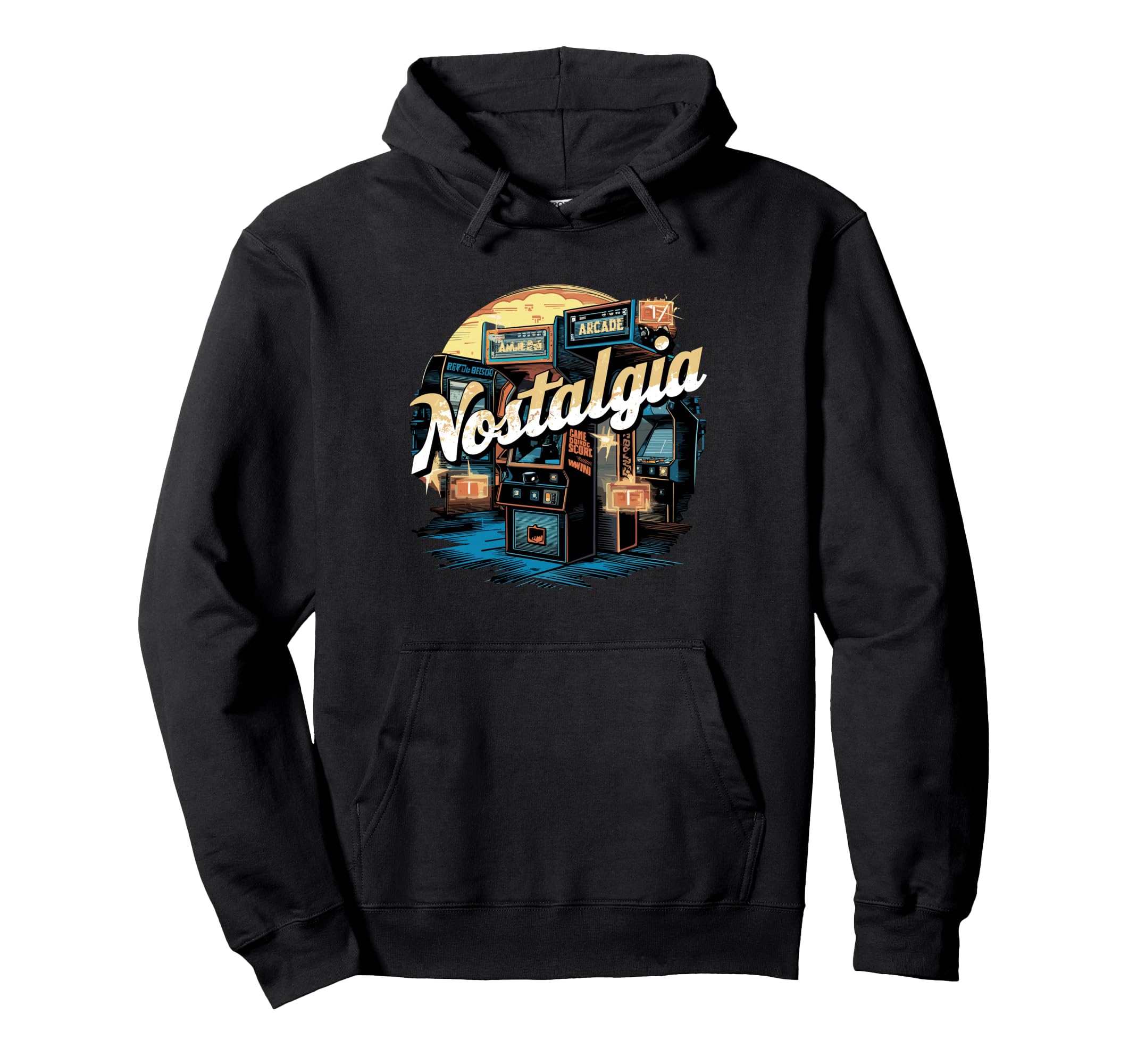 Arcade Gaming Video Game Nostalgi Hoodie - Trendy Graphic for Adults - T-Shirt, Sweatshirt, Hoodie