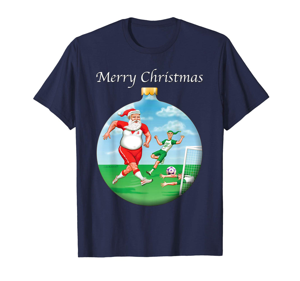 Funny Shirts Santa Claus And Elves T-Shirt - Minimalist Print for Adults - T-Shirt, Sweatshirt, Hoodie