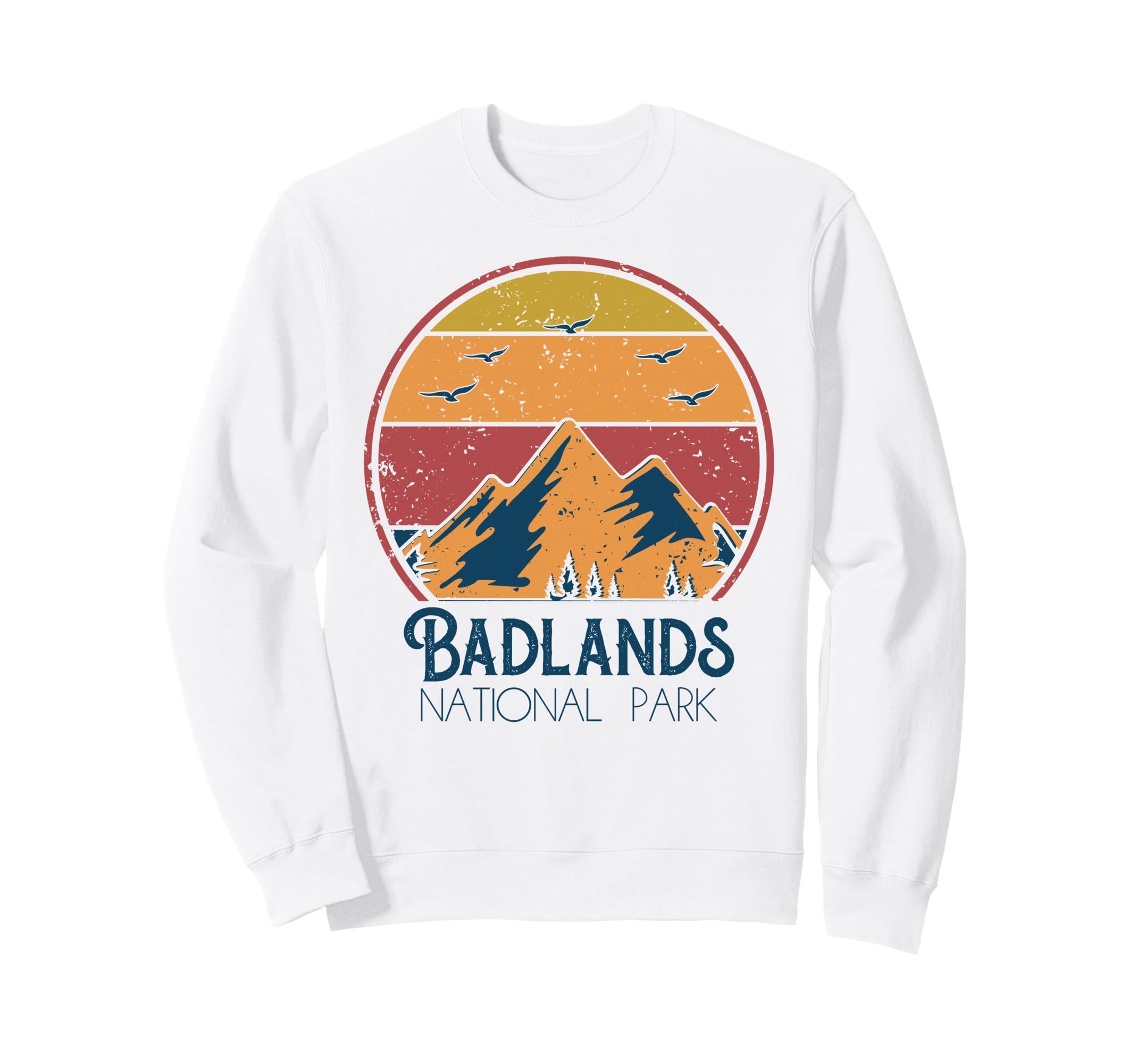 Badlands National Park Outdoor Sweatshirt - Minimalist Print Unisex - T-Shirt, Sweatshirt, Hoodie