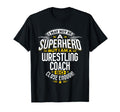 Wrestling Coach Gift Superhero T-Shirt - Minimalist Print Men Women - T-Shirt, Sweatshirt, Hoodie