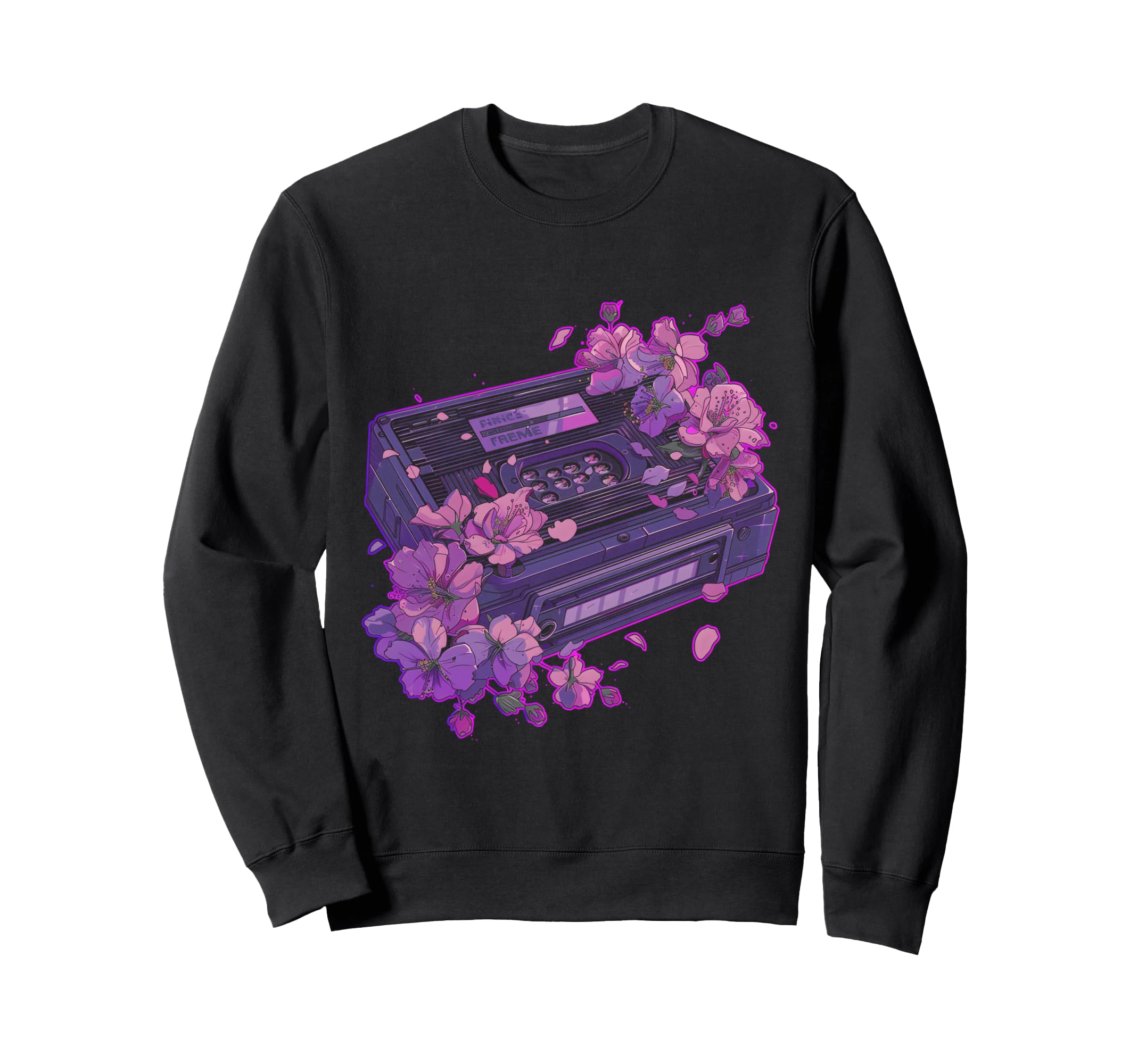 Japanese Cherry Blossom Aesthetic Sweatshirt - Minimalist Print Unisex - T-Shirt, Sweatshirt, Hoodie