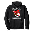 Busy Raising Ballers Funny Baseball Hoodie - Trendy Graphic Men Women - T-Shirt, Sweatshirt, Hoodie