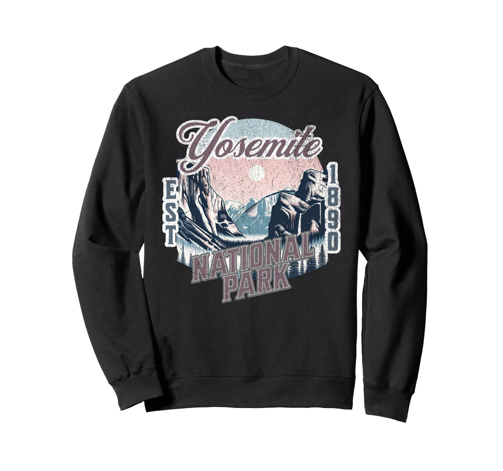 Yosemite National Park Established Sweatshirt - Aesthetic Graphic Unisex - T-Shirt, Sweatshirt, Hoodie