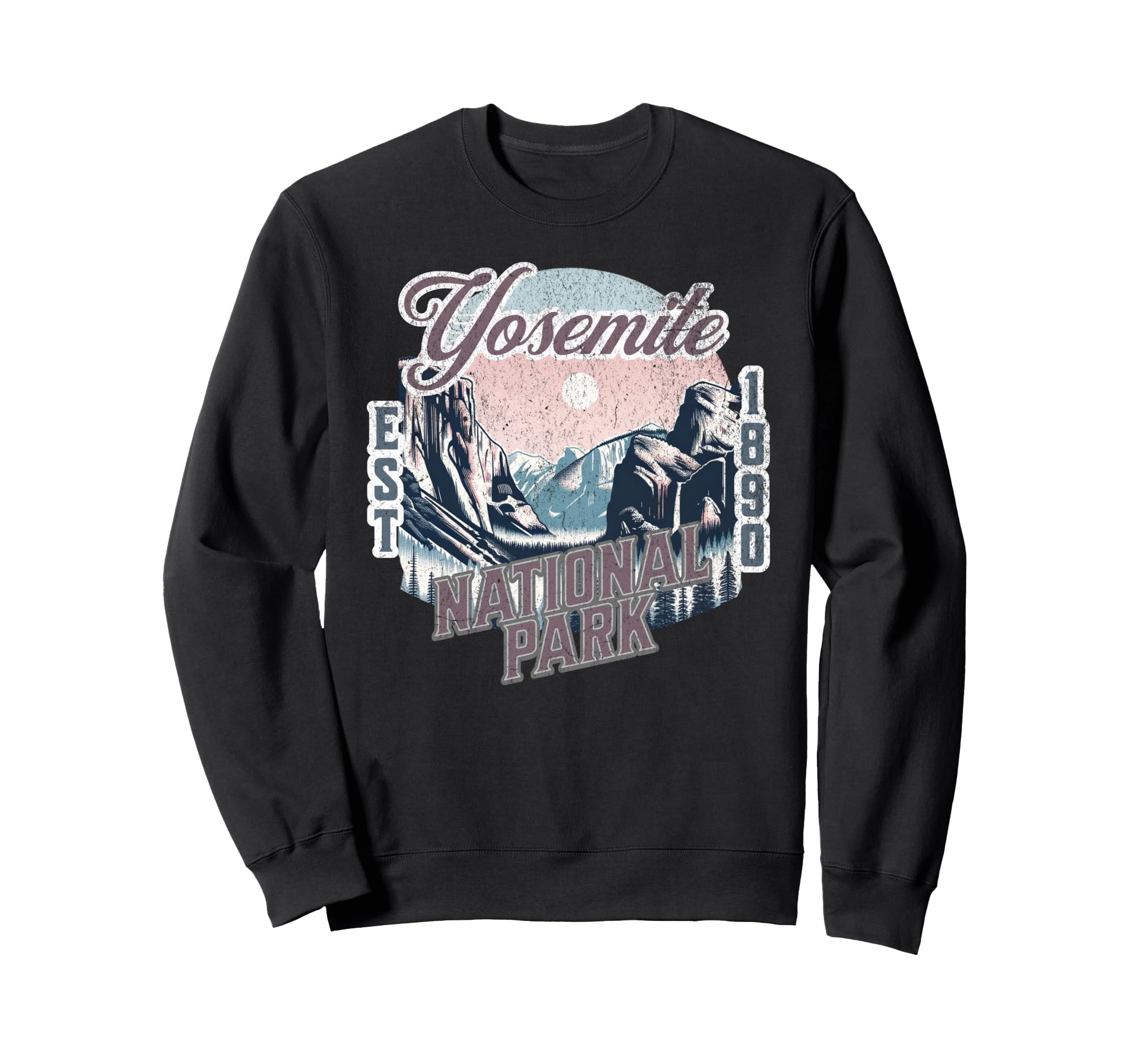 Yosemite National Park Established Sweatshirt - Aesthetic Graphic Unisex - T-Shirt, Sweatshirt, Hoodie