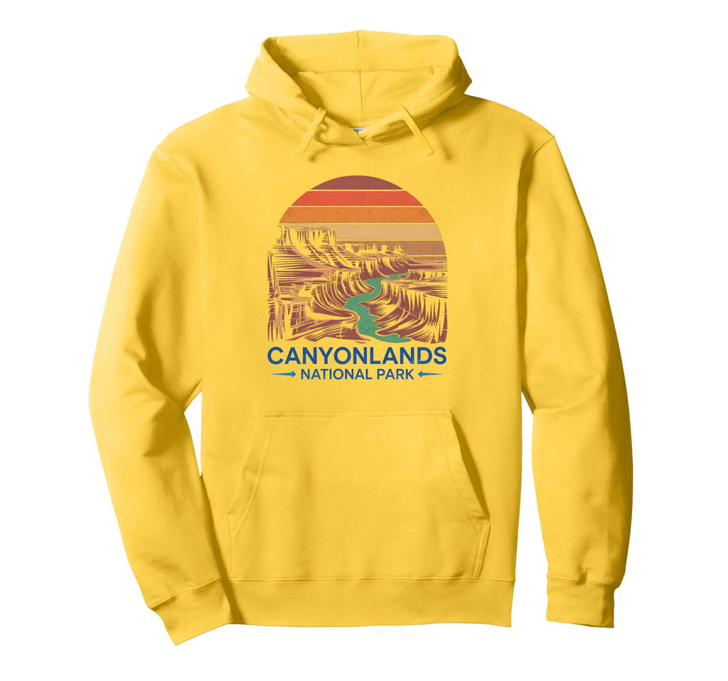 Canyonlands National Park Utah Hiking Hoodie - Minimalist Print for Adults - T-Shirt, Sweatshirt, Hoodie