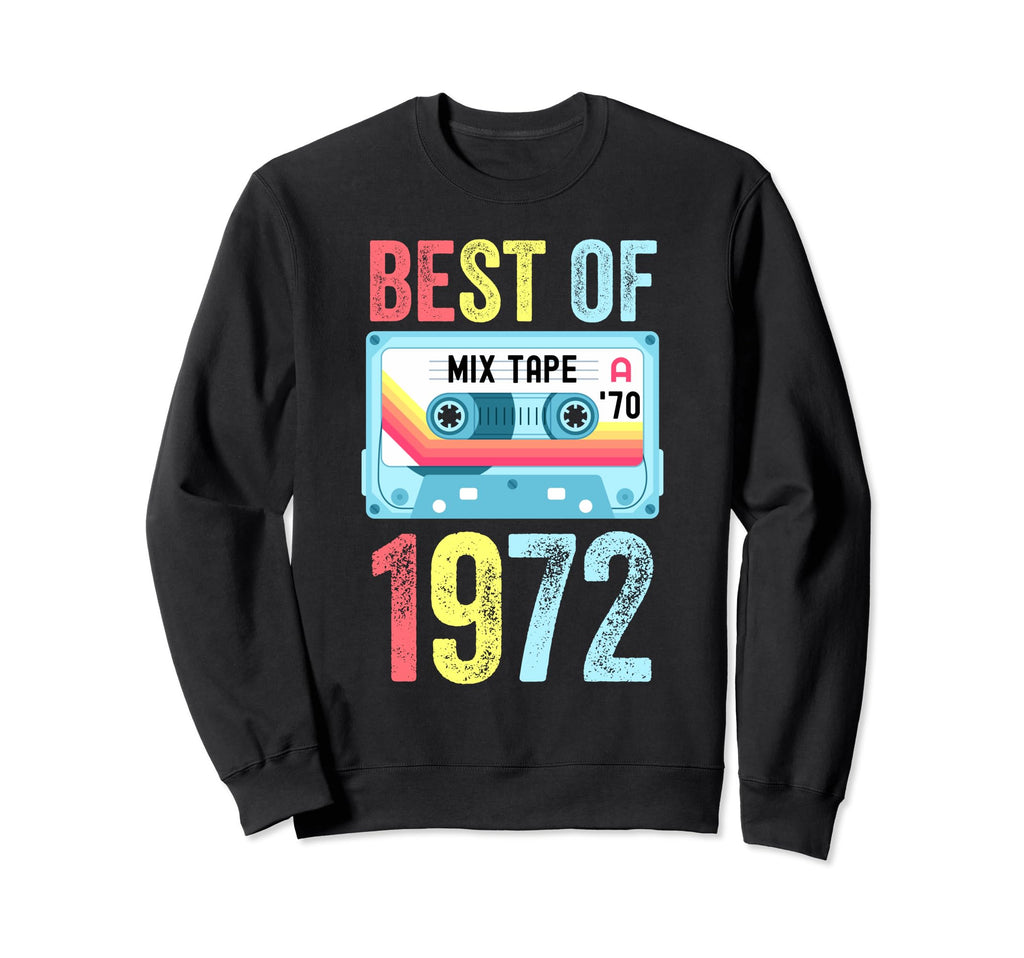Best 1972 Cassette Tape Sweatshirt - Unique Graphic for Adults - T-Shirt, Sweatshirt, Hoodie