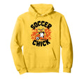 Soccer Chick Soccer Player Soccer Hoodie - Aesthetic Graphic Unisex - T-Shirt, Sweatshirt, Hoodie