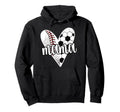 Baller Mama Proud Soccer Baseball Hoodie - Trendy Graphic for Adults - T-Shirt, Sweatshirt, Hoodie