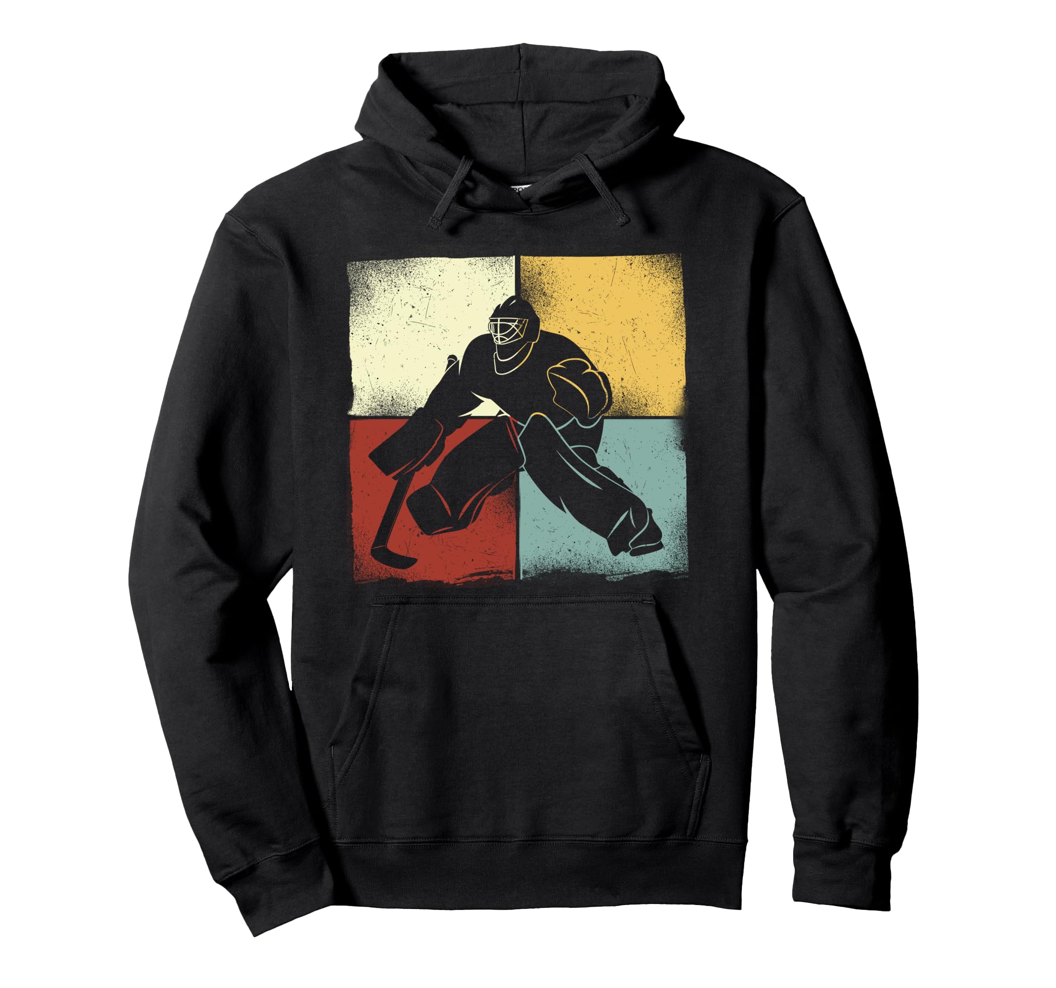 Ice Hockey Goalie Goalkeeper Hoodie - Unique Graphic Unisex - T-Shirt, Sweatshirt, Hoodie