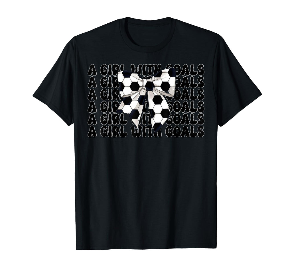 Soccer Coquette Bow Goals T-Shirt - Minimalist Print Men Women - T-Shirt, Sweatshirt, Hoodie