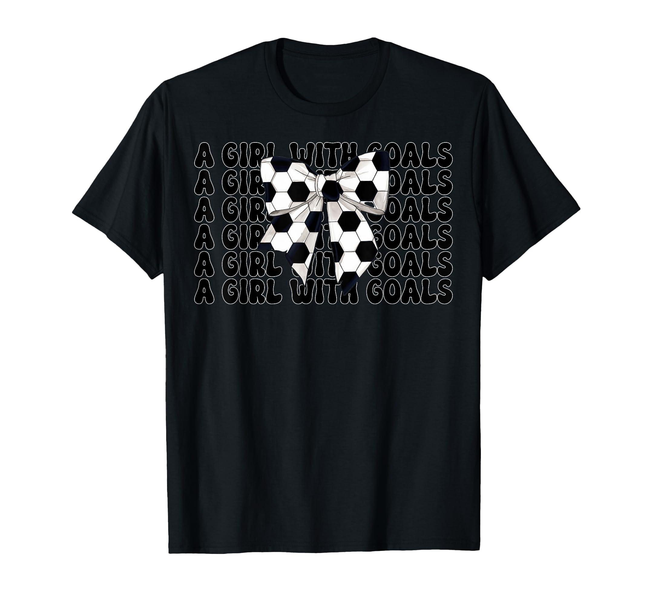 Soccer Coquette Bow Goals T-Shirt - Minimalist Print Men Women - T-Shirt, Sweatshirt, Hoodie
