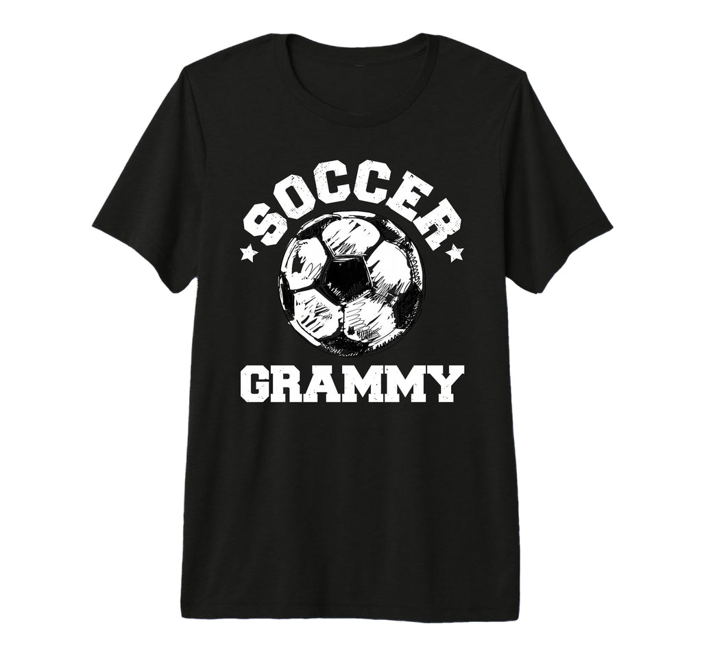 Soccer Grammy Soccer Ball Distressed T-Shirt - Minimalist Print for Adults - T-Shirt, Sweatshirt, Hoodie