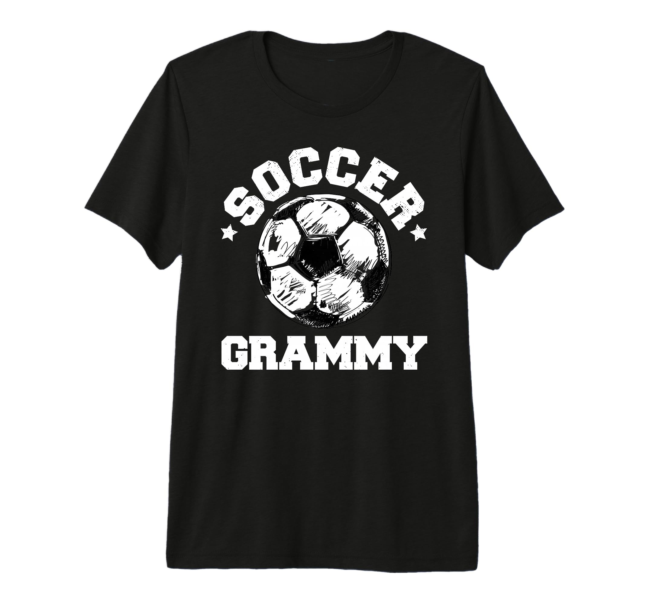 Soccer Grammy Soccer Ball Distressed T-Shirt - Minimalist Print for Adults - T-Shirt, Sweatshirt, Hoodie