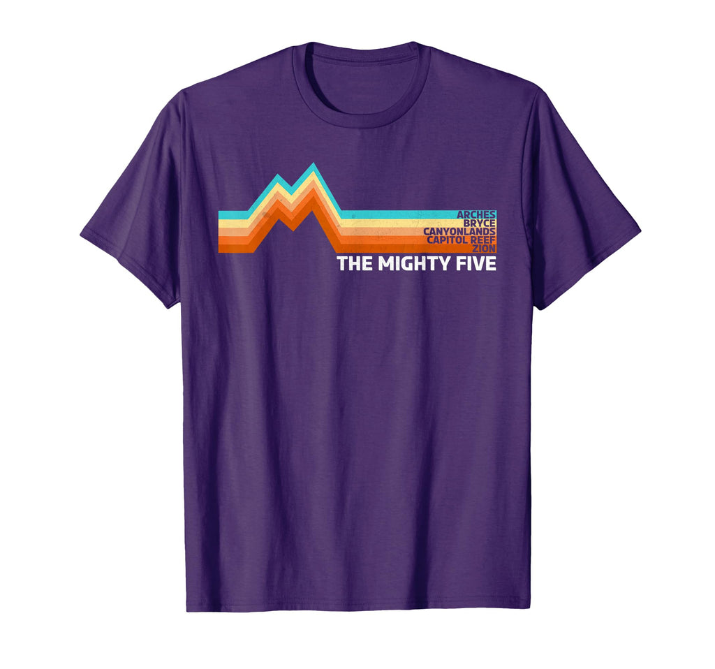 Utahs Mighty Five National Parks T-Shirt - Novelty Apparel for Adults - T-Shirt, Sweatshirt, Hoodie