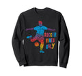 Vibrant Soccer Vibes Only Colorful Sweatshirt - Minimalist Print for Adults - T-Shirt, Sweatshirt, Hoodie