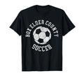 Box Elder County Soccer Distressed 90S T-Shirt - Streetwear Style Unisex - T-Shirt, Sweatshirt, Hoodie