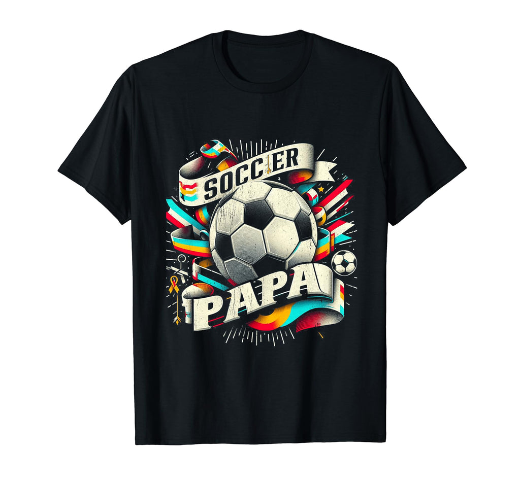 Soccer Papa Family Matching Dad T-Shirt - Trendy Graphic for Adults - T-Shirt, Sweatshirt, Hoodie