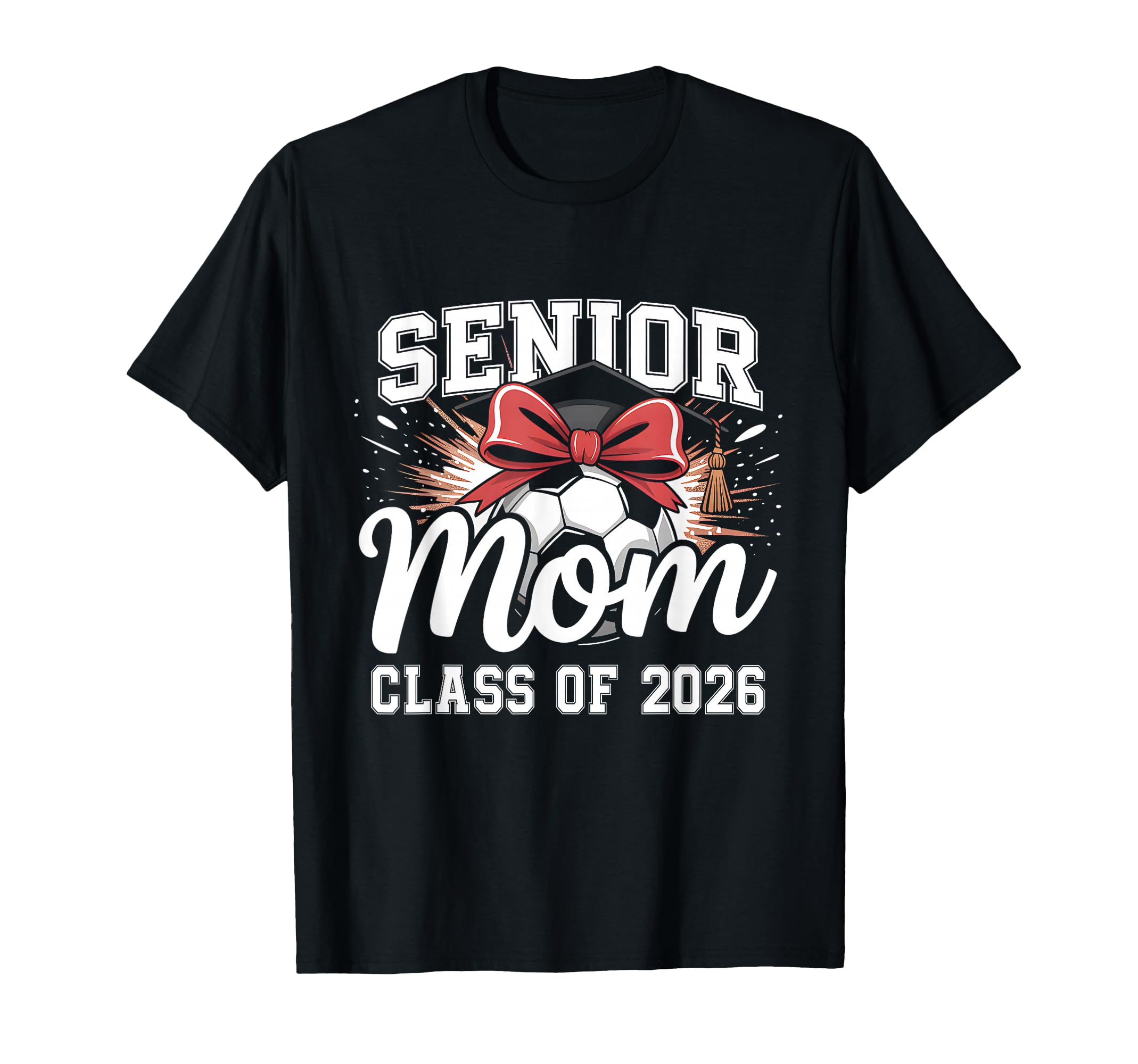 Senior Mom Class 2026 Coquette Bow T-Shirt - Trendy Graphic Men Women - T-Shirt, Sweatshirt, Hoodie