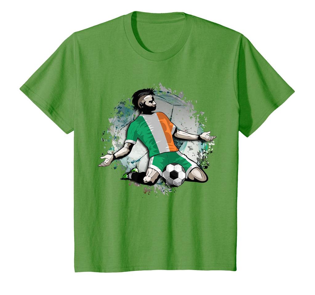 Ireland Soccer Irish National Flag T-Shirt - Fun Novelty Design for Adults - T-Shirt, Sweatshirt, Hoodie