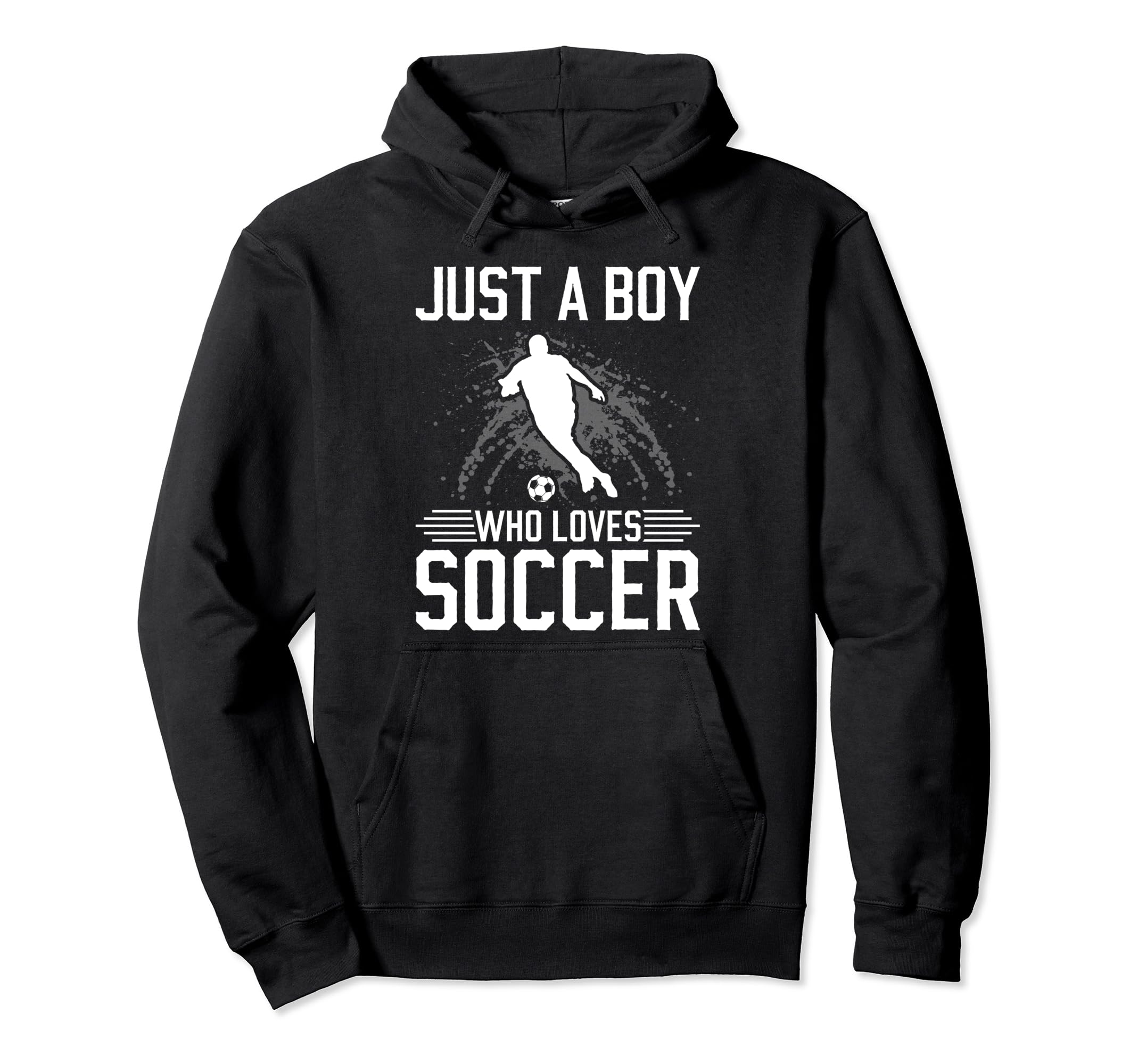 Just Who Loves Soccer Hoodie - Aesthetic Graphic Men Women - T-Shirt, Sweatshirt, Hoodie