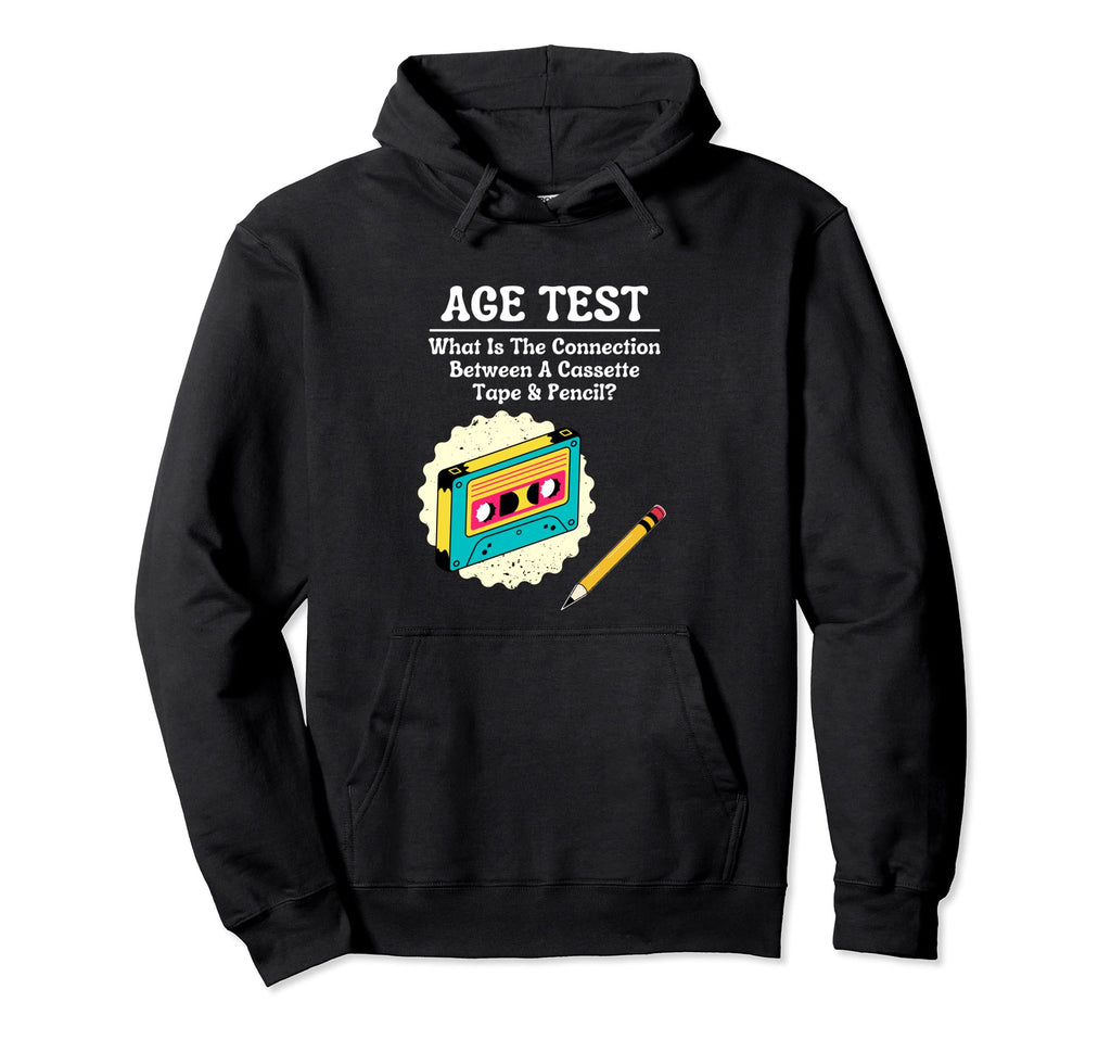 70S 80S 90S Cassette Tape Pencil Funny Hoodie - Unique Graphic for Adults - T-Shirt, Sweatshirt, Hoodie
