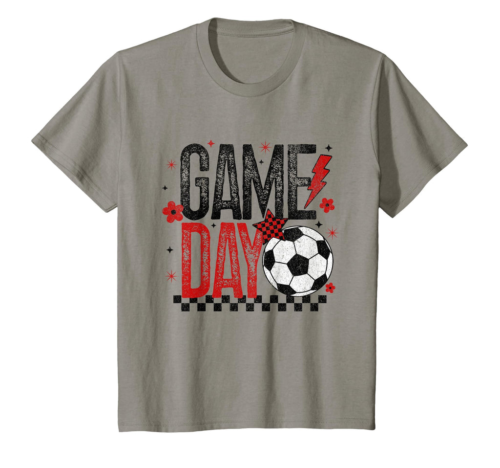 Game Day Soccer Season Checkered T-Shirt - Minimalist Print for Adults - T-Shirt, Sweatshirt, Hoodie