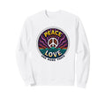 Hippie Peace Love 60S Groovy Sweatshirt - Fun Novelty Design for Adults - T-Shirt, Sweatshirt, Hoodie