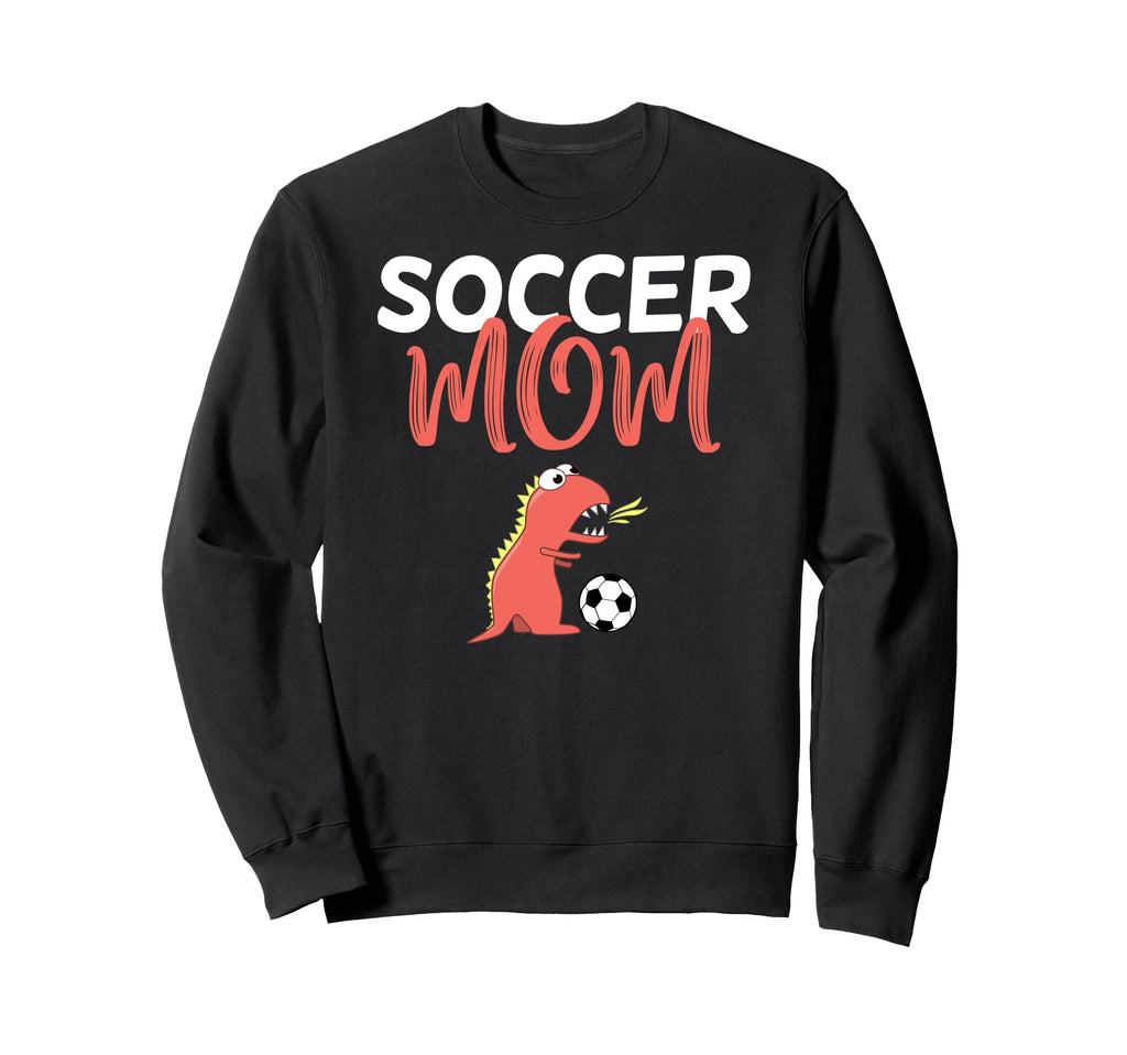Threadless Boriana Soccer Mom Dinosaur Sweatshirt - Trendy Graphic Unisex - T-Shirt, Sweatshirt, Hoodie