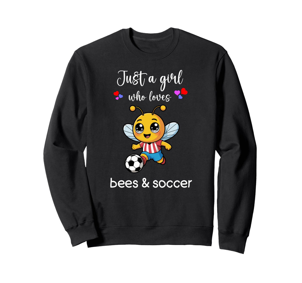 Bee Soccer Bee Soccer Sweatshirt - Casual Everyday Wear for Adults - T-Shirt, Sweatshirt, Hoodie
