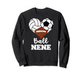 Ball Nene Heart Funny Volleyball Soccer Sweatshirt - Graphic Print Unisex - T-Shirt, Sweatshirt, Hoodie