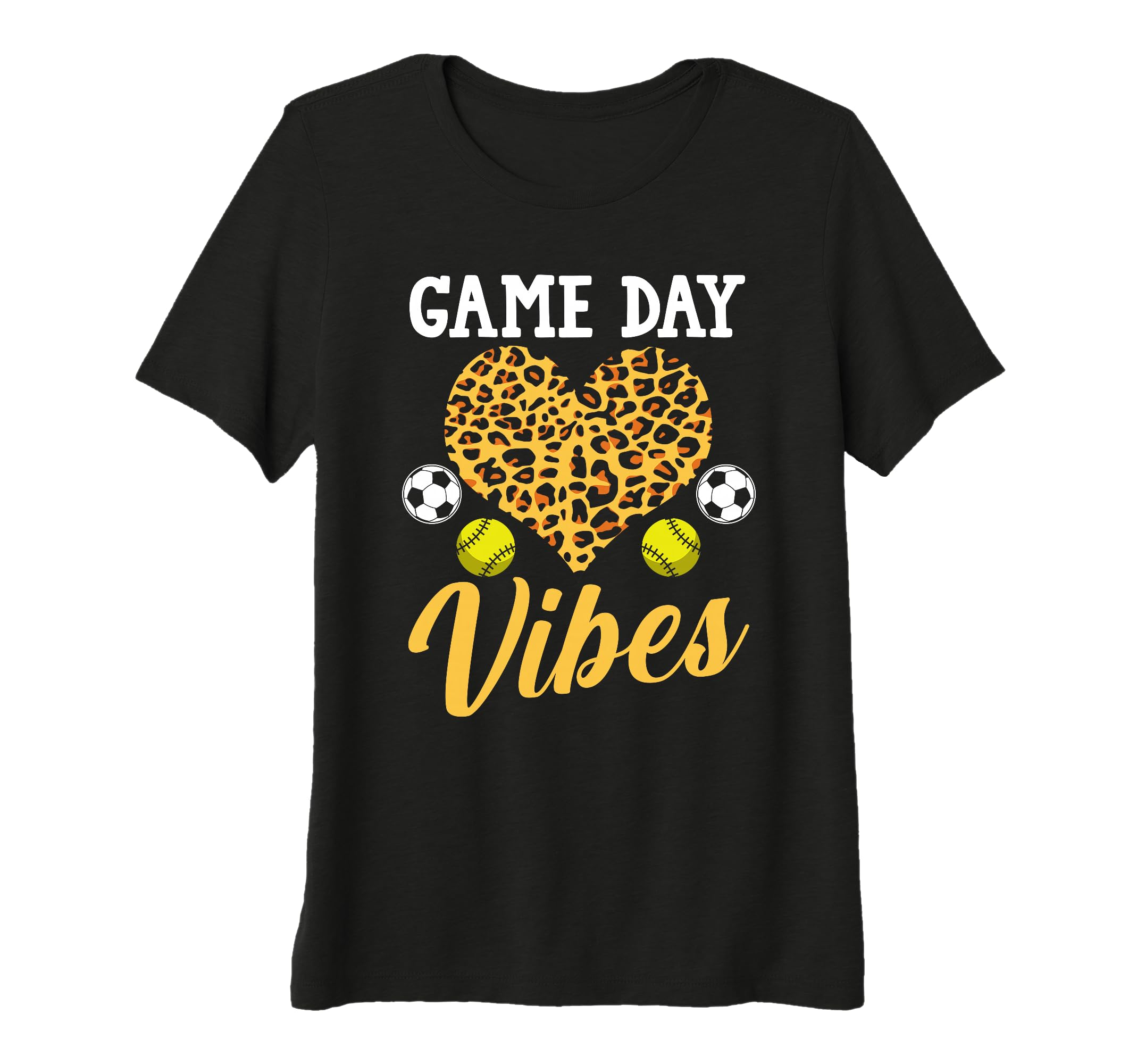 Womens Game Day Vibes Softball Tri T-Shirt - Minimalist Print Men Women - T-Shirt, Sweatshirt, Hoodie