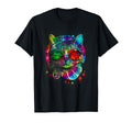 Hippie Cat Tie Dye Peace Sign 60S T-Shirt - Unique Graphic for Adults - T-Shirt, Sweatshirt, Hoodie