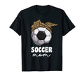 Proud Soccer Mom Mama Leopard T-Shirt - Fun Novelty Design for Adults - T-Shirt, Sweatshirt, Hoodie