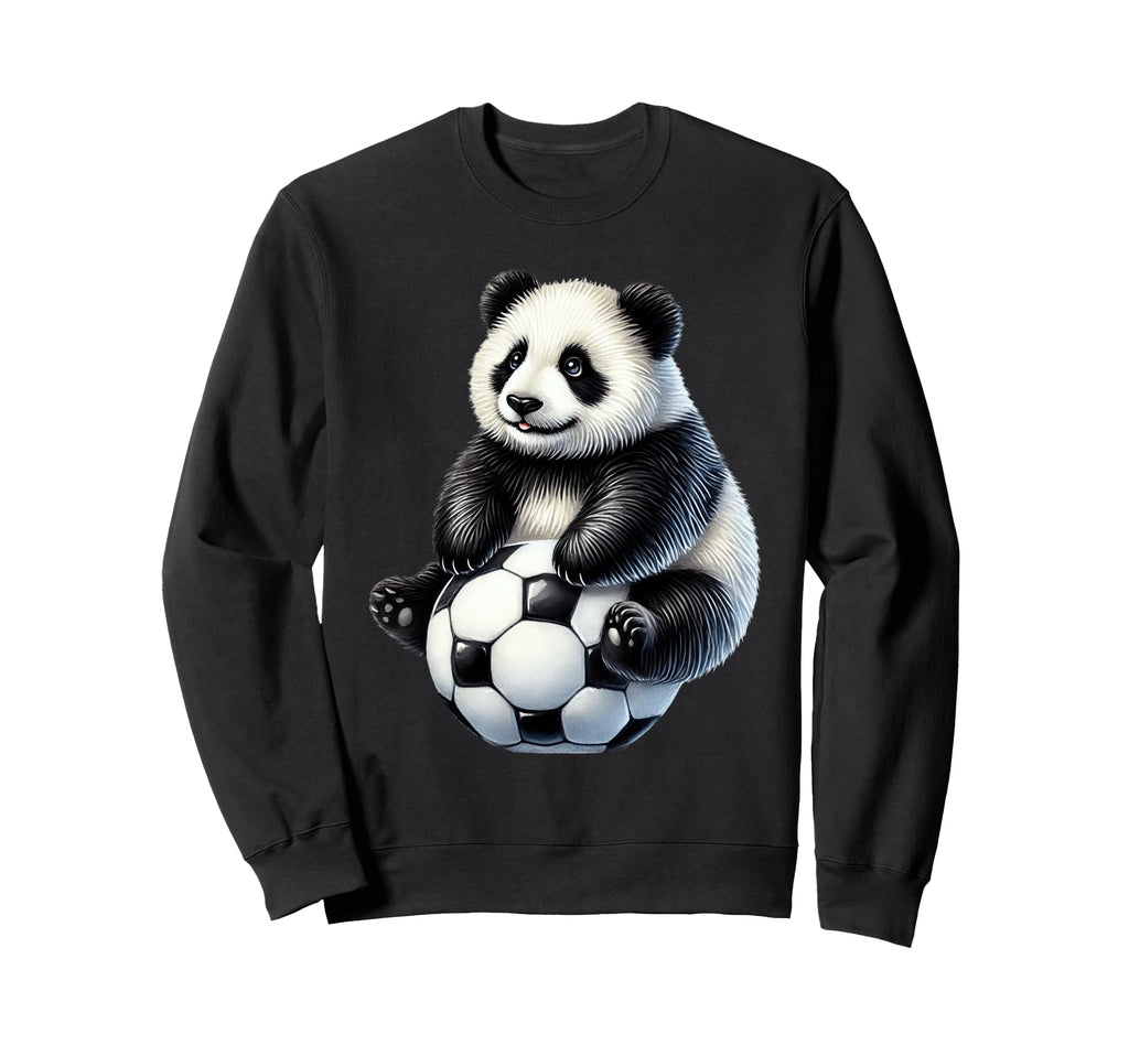 Panda Soccer Player Animal Fan Art Sweatshirt - Fun Novelty Design Unisex - T-Shirt, Sweatshirt, Hoodie