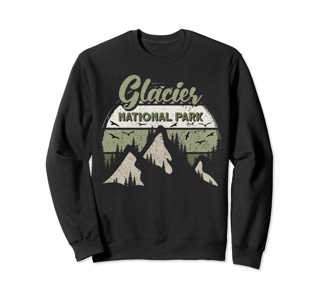 Glacier National Park Us Glacier Sweatshirt - Trendy Graphic Unisex - T-Shirt, Sweatshirt, Hoodie