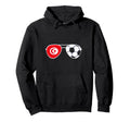 Tunisia Flag Football Sunglasses Hoodie - Minimalist Print Men Women - T-Shirt, Sweatshirt, Hoodie