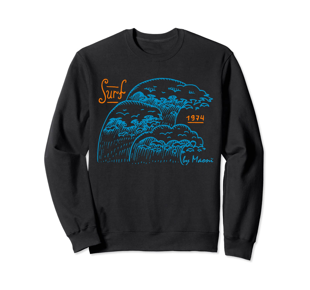 Welle 1974 Ocean Surf Club Surfer Sweatshirt - Unique Graphic Men Women - T-Shirt, Sweatshirt, Hoodie