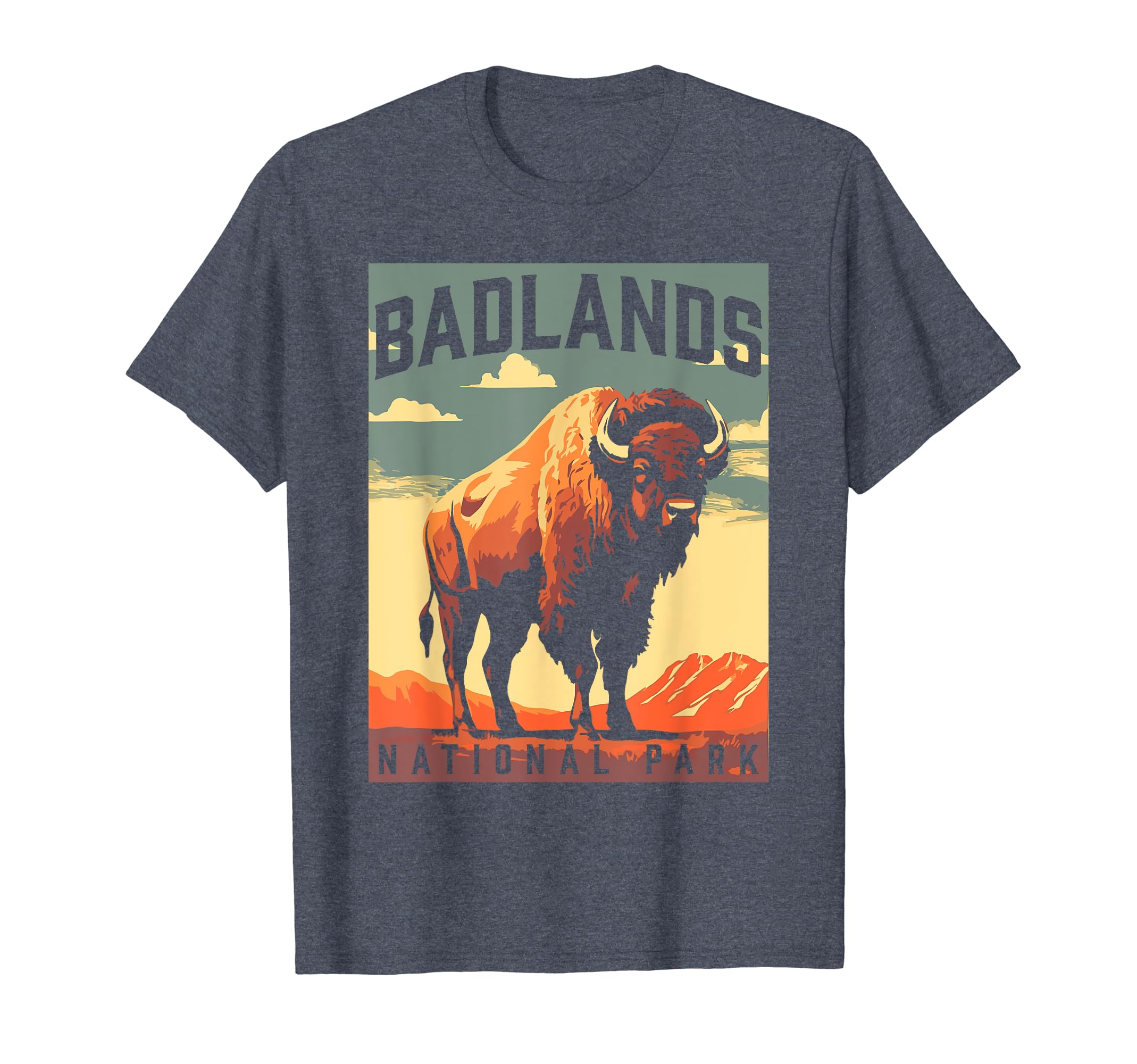 Badlands National Park Bison South Dakota T-Shirt - Streetwear Style Unisex - T-Shirt, Sweatshirt, Hoodie