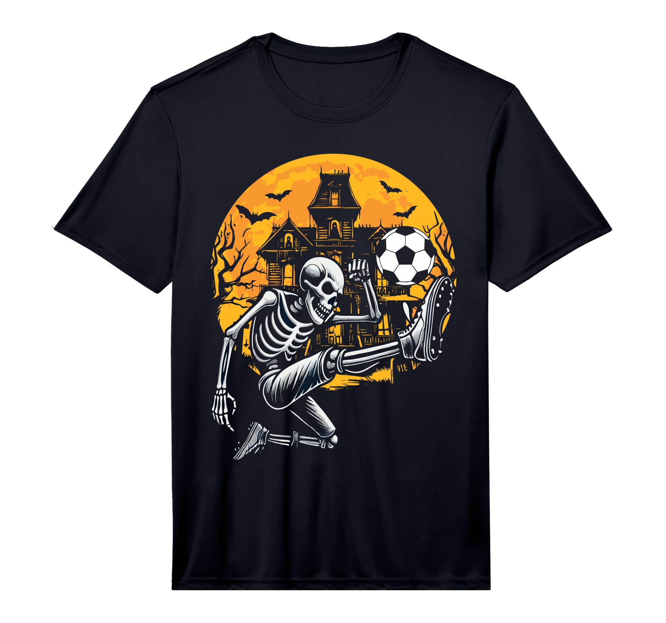 Soccer Skeleton Halloween Soccer T-Shirt - Novelty Apparel Men Women - T-Shirt, Sweatshirt, Hoodie
