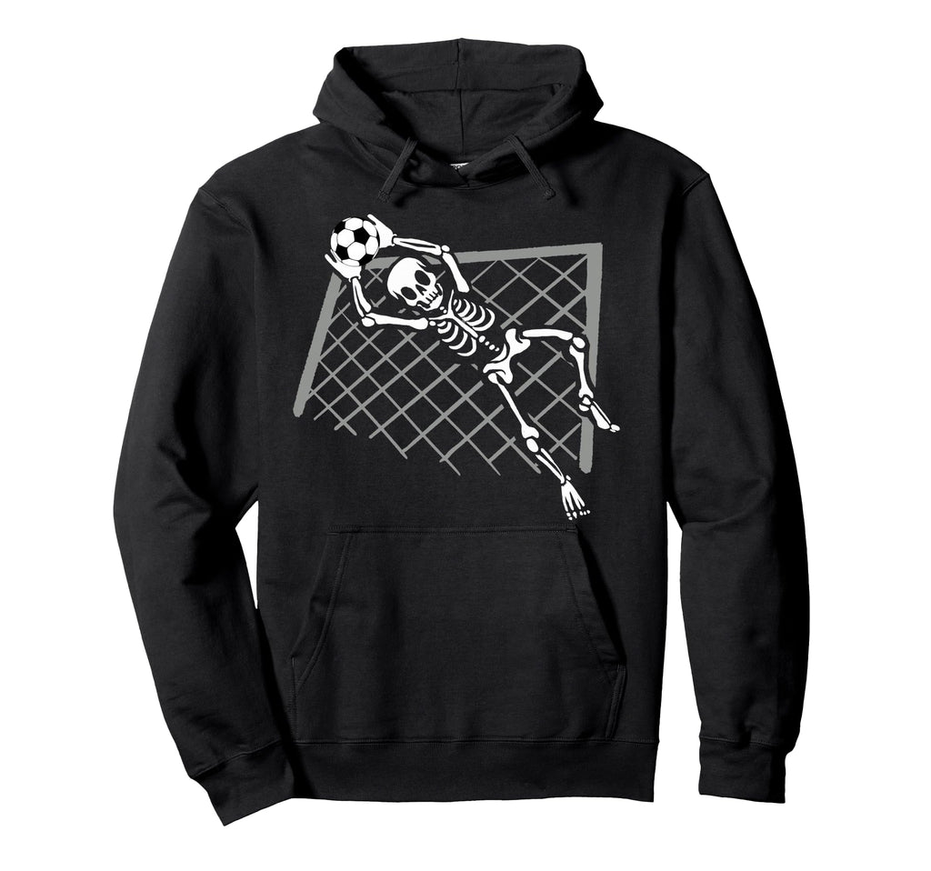 Skeleton Goalkeeper Soccer Goalie Hoodie - Aesthetic Graphic for Adults - T-Shirt, Sweatshirt, Hoodie