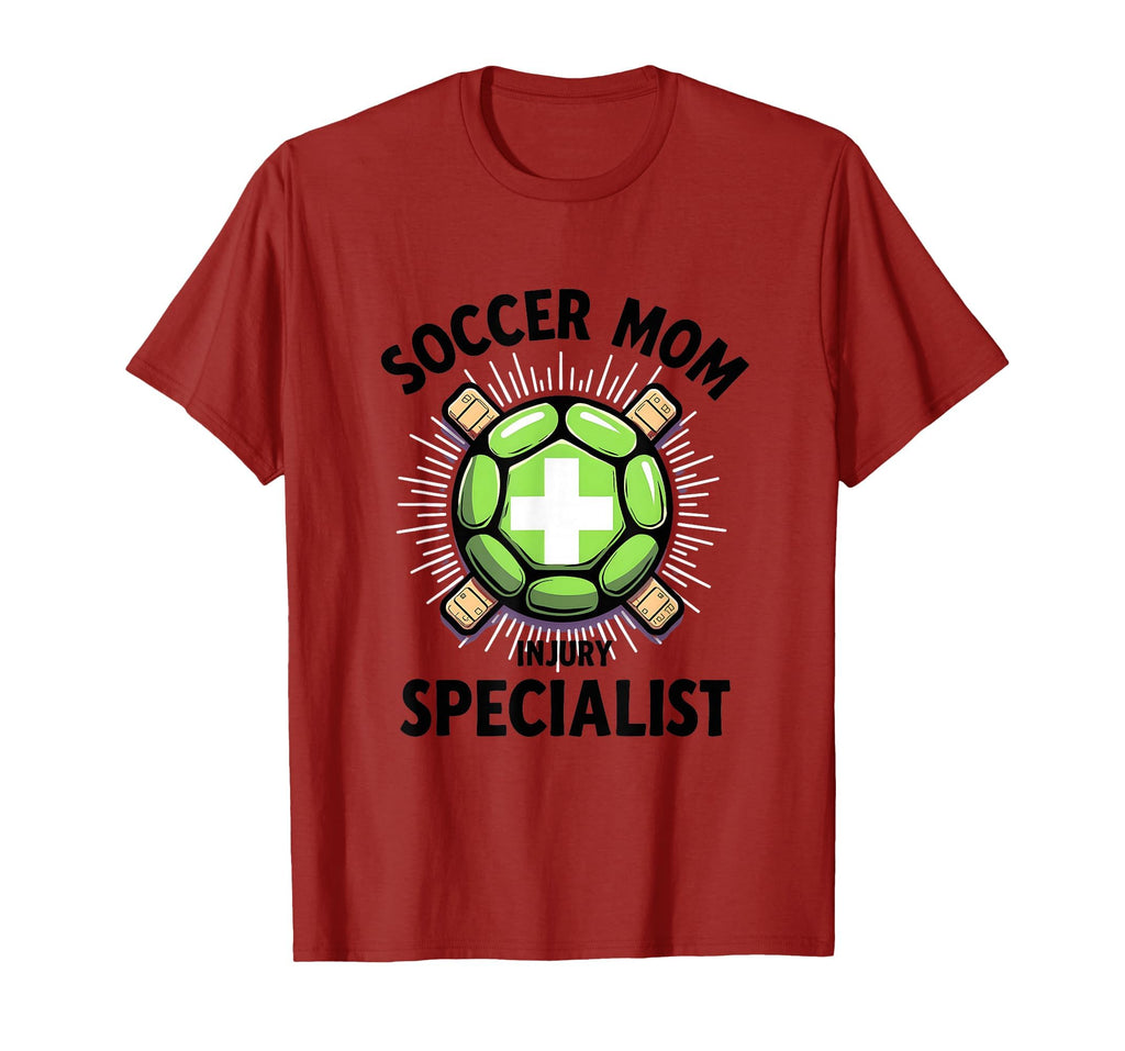 Soccer Mom Injury Specialist Funny Parent T-Shirt - Unique Graphic Unisex - T-Shirt, Sweatshirt, Hoodie