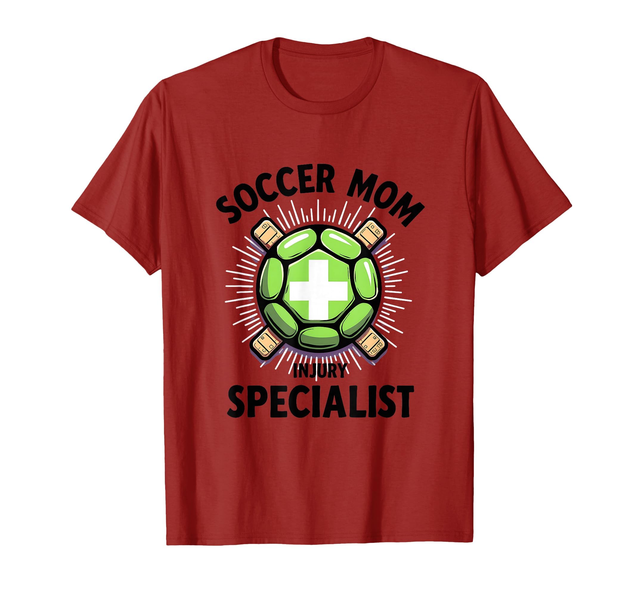Soccer Mom Injury Specialist Funny Parent T-Shirt - Unique Graphic Unisex - T-Shirt, Sweatshirt, Hoodie