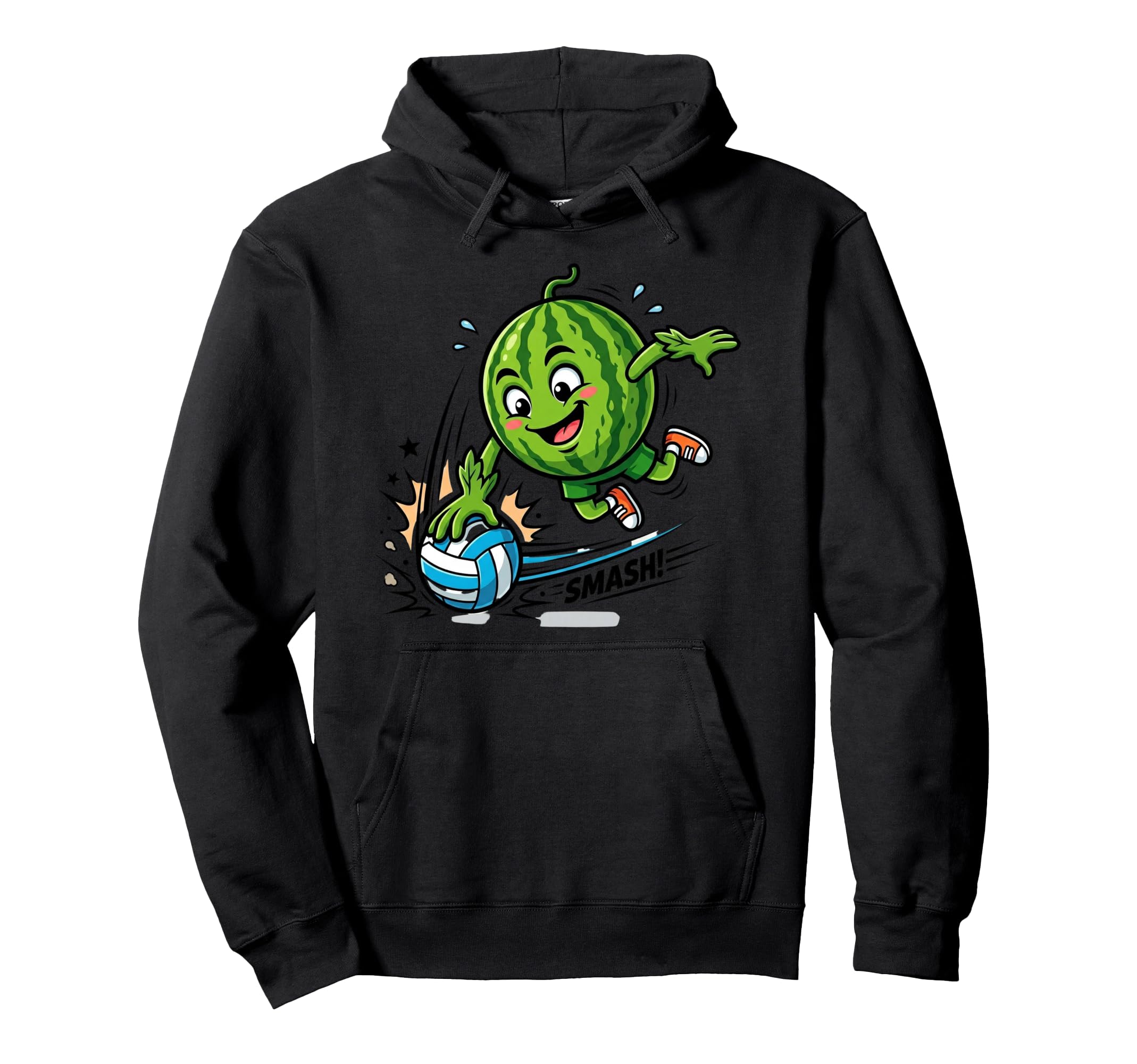Watermelon Soccer Player Number 7 Hoodie - Minimalist Print for Adults - T-Shirt, Sweatshirt, Hoodie
