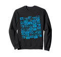 Blue Cassette Tapes Faded Sweatshirt - Fun Novelty Design for Adults - T-Shirt, Sweatshirt, Hoodie