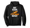 Eat Sleep Stop Goals Repeat Hoodie - Custom Art Print for Adults - T-Shirt, Sweatshirt, Hoodie