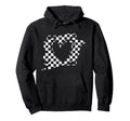 Dirt Track Racing Drag Racing Checkered Hoodie - Fun Novelty Design Unisex - T-Shirt, Sweatshirt, Hoodie