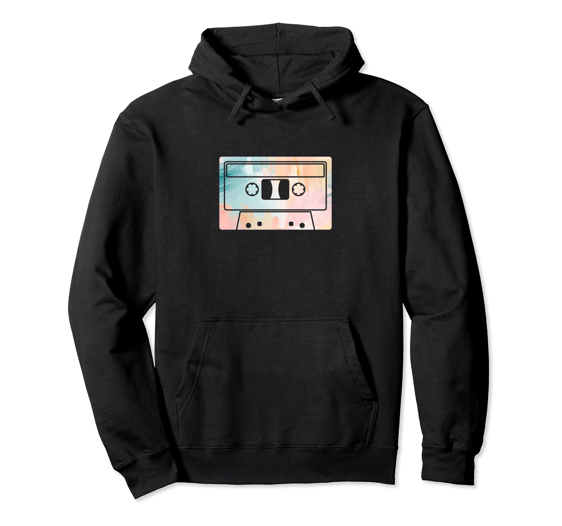 80S Nostalgia Music Cassette Tape Pastel Hoodie - Trendy Graphic Men Women - T-Shirt, Sweatshirt, Hoodie