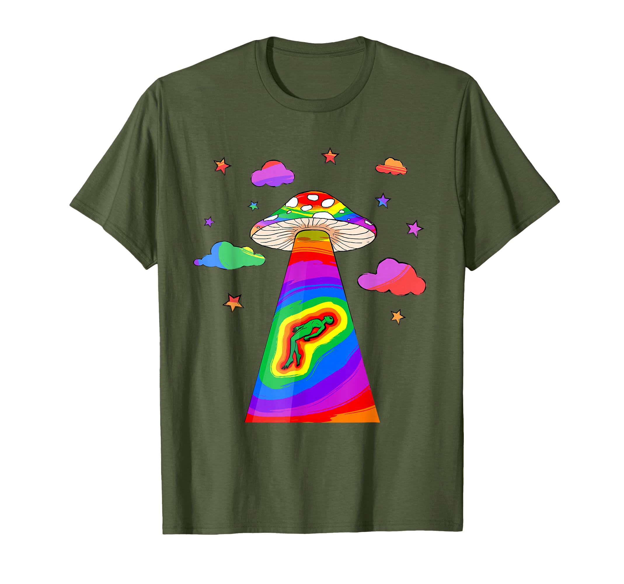 Kidcore Aesthetic Alien Ufo Abduction T-Shirt - Graphic Print Men Women - T-Shirt, Sweatshirt, Hoodie