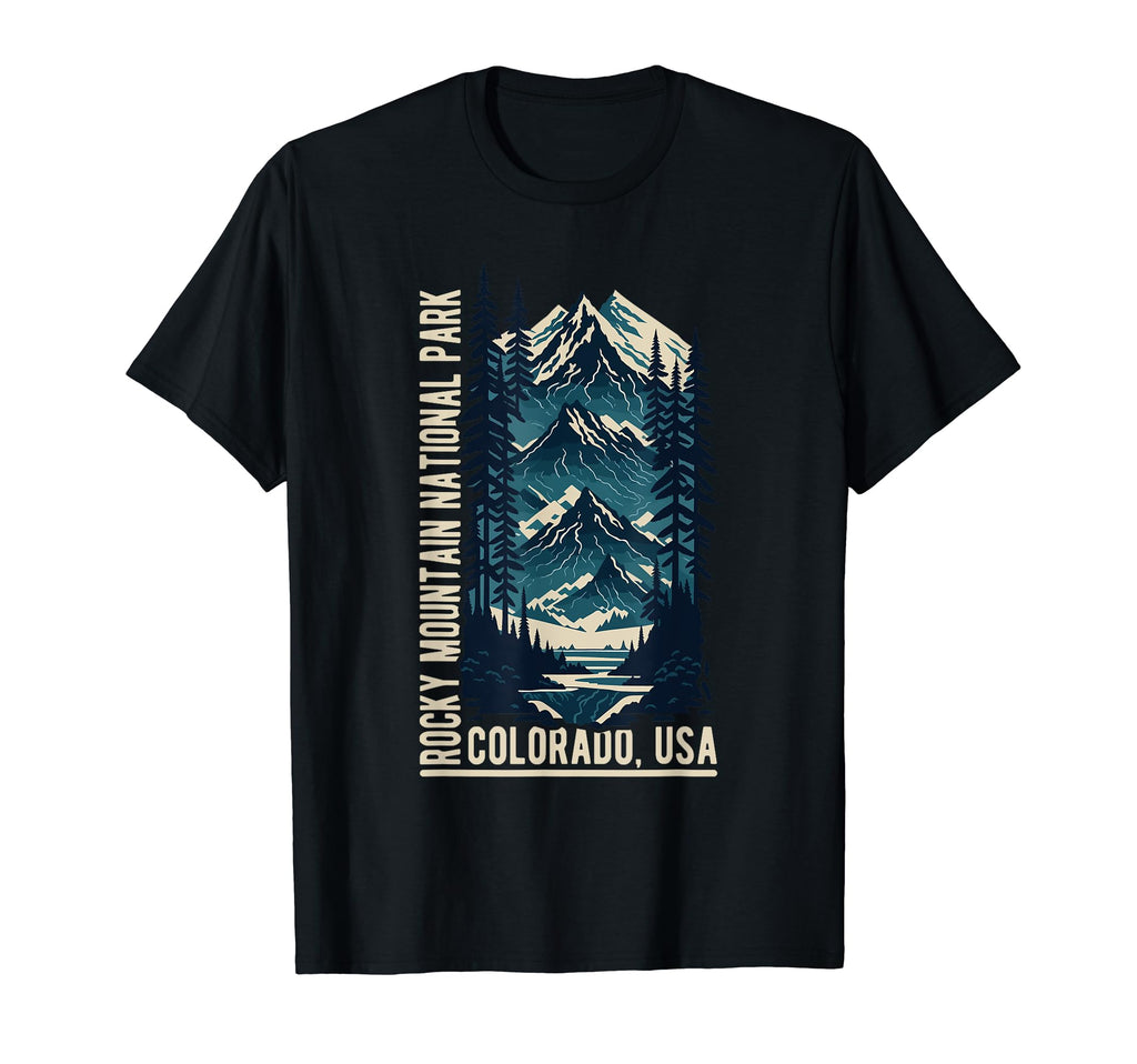 Rocky Mountain National Park Scenic T-Shirt - Streetwear Style for Adults - T-Shirt, Sweatshirt, Hoodie